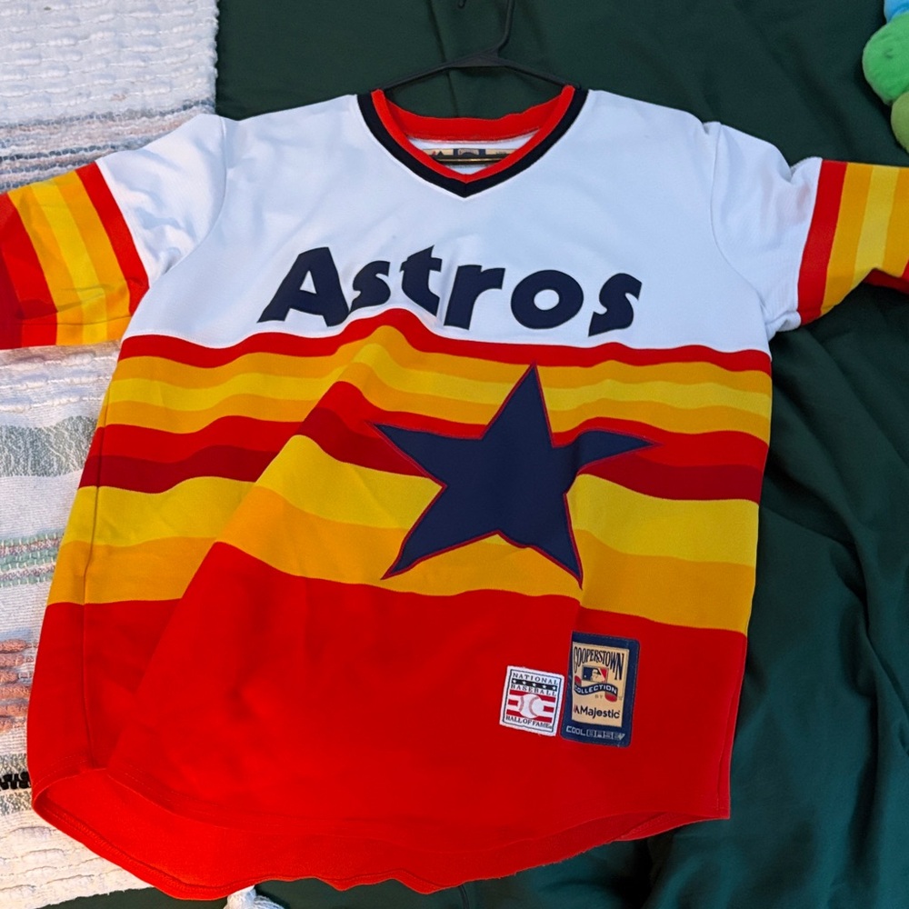 Astros Men's Jersey - Red, Orange, Yellow